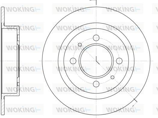 Woking D6424.00 - Bremžu diski autospares.lv