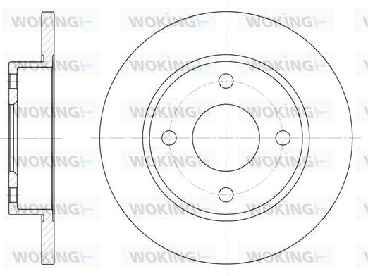 Woking D6427.00 - Bremžu diski autospares.lv