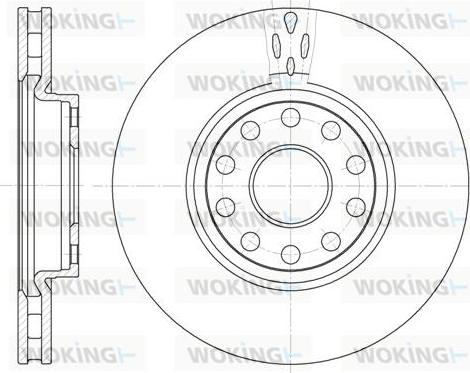 Woking D6479.10 - Bremžu diski autospares.lv