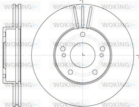 Woking D6474.10 - Bremžu diski autospares.lv