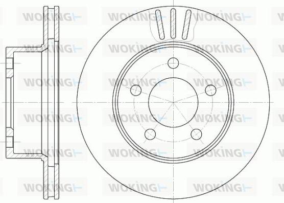 Woking D6475.10 - Bremžu diski www.autospares.lv