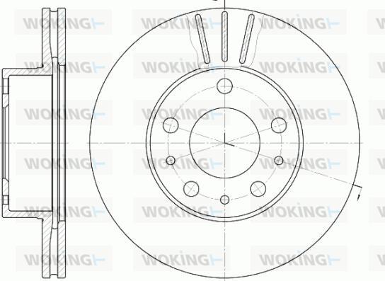 Woking D6476.10 - Bremžu diski autospares.lv