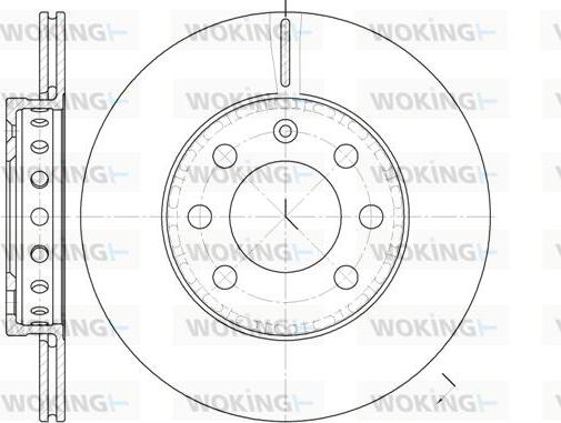 Woking D6595.00 - Bremžu diski autospares.lv