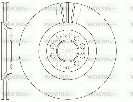 Woking D6597.10 - Bremžu diski www.autospares.lv