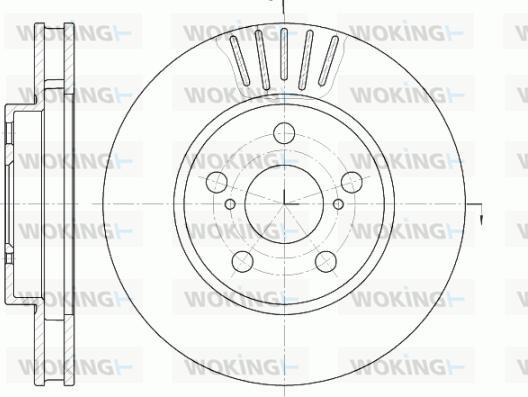 Woking D6541.10 - Тормозной диск www.autospares.lv