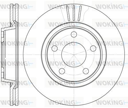 Woking D6548.10 - Brake Disc www.autospares.lv