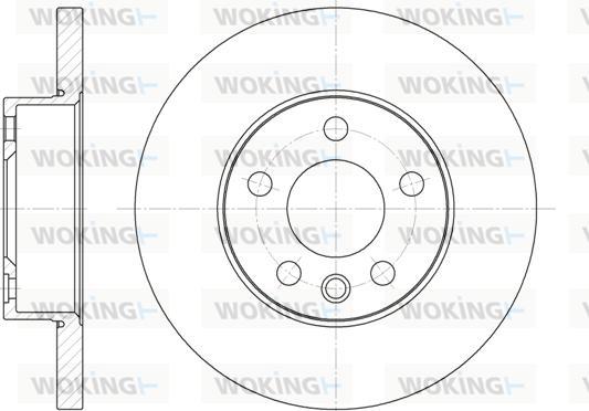 Woking D6550.00 - Тормозной диск www.autospares.lv