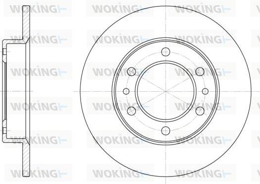 Woking D6505.00 - Bremžu diski www.autospares.lv