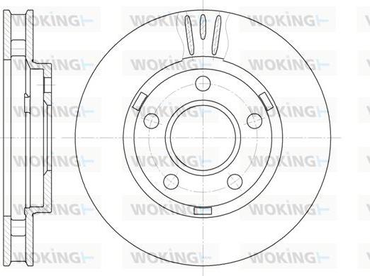 Woking D6581.10 - Тормозной диск www.autospares.lv