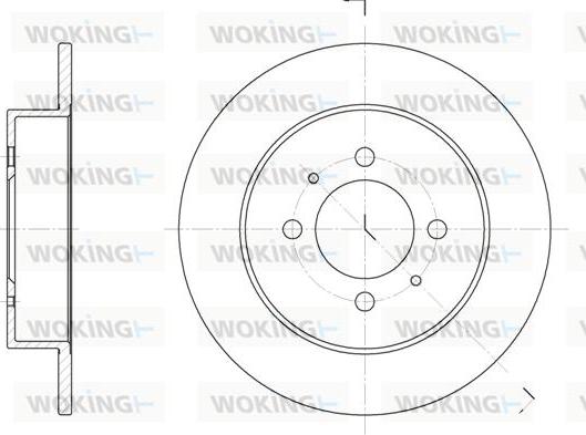 Woking D6531.00 - Bremžu diski www.autospares.lv