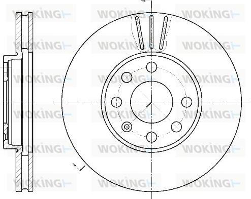 Woking D6572.10 - Bremžu diski autospares.lv