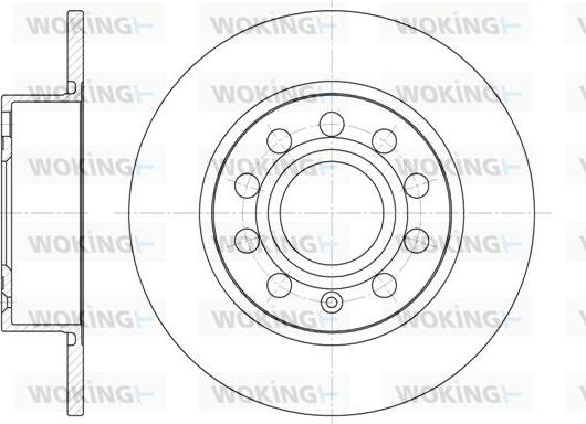 Woking D6649.00 - Brake Disc www.autospares.lv