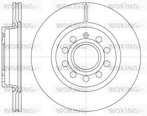 Woking D6647.10 - Тормозной диск www.autospares.lv