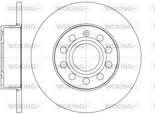 Woking D6650.00 - Тормозной диск www.autospares.lv