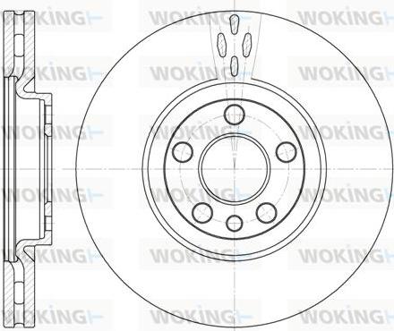 Woking D6658.10 - Bremžu diski autospares.lv