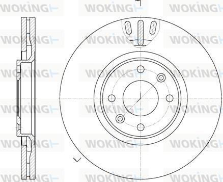 Woking D6657.10 - Тормозной диск www.autospares.lv