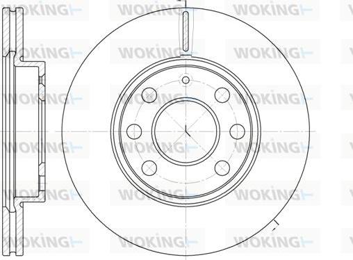 Woking D6665.10 - Тормозной диск www.autospares.lv