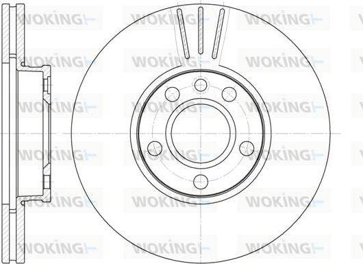 Woking D6660.10 - Brake Disc www.autospares.lv