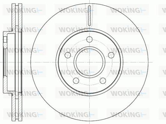 Woking D6662.10 - Bremžu diski www.autospares.lv