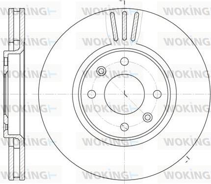 Woking D6604.10 - Bremžu diski www.autospares.lv