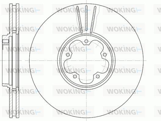 Woking D6608.10 - Bremžu diski www.autospares.lv