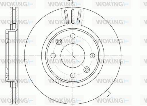 Woking D6603.10 - Тормозной диск www.autospares.lv