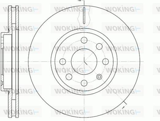 Woking D6611.10 - Bremžu diski autospares.lv