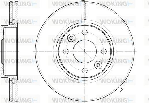 Woking D6683.10 - Bremžu diski www.autospares.lv