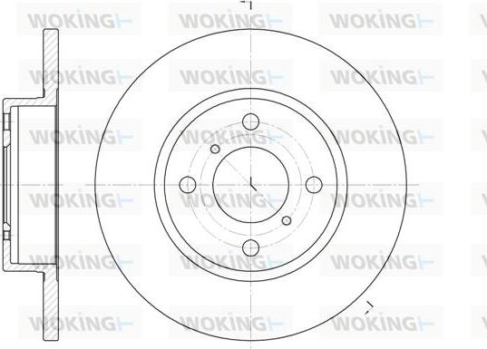 Woking D6621.00 - Bremžu diski www.autospares.lv