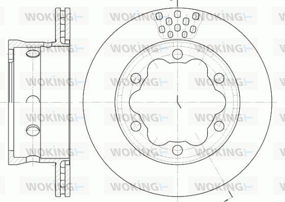 Woking D6623.10 - Bremžu diski www.autospares.lv