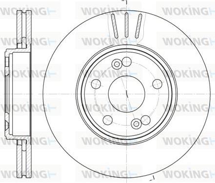 Woking D6622.10 - Bremžu diski www.autospares.lv