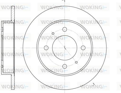 Woking D6627.00 - Bremžu diski www.autospares.lv