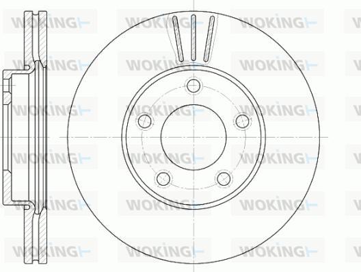 Woking D6671.10 - Bremžu diski www.autospares.lv