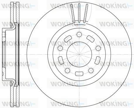 Woking D6672.10 - Bremžu diski www.autospares.lv