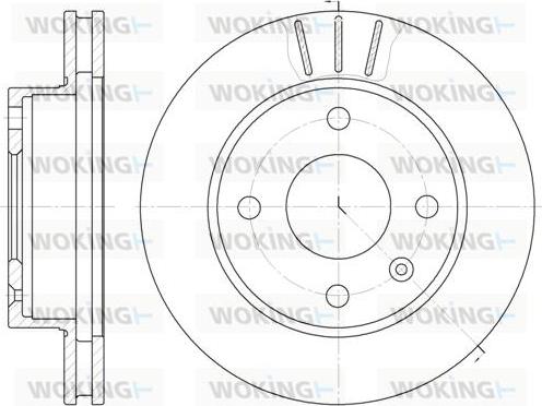 Woking D6097.10 - Bremžu diski www.autospares.lv