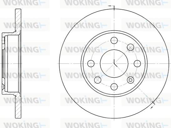 Woking D6059.00 - Bremžu diski autospares.lv