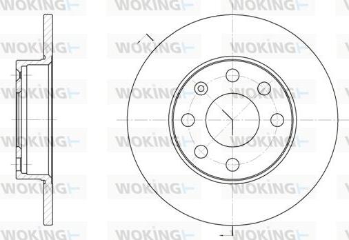 Woking D6057.00 - Bremžu diski autospares.lv