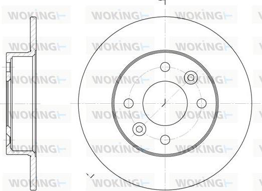 Woking D6066.00 - Bremžu diski autospares.lv