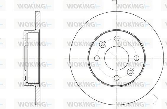 Woking D6067.00 - Bremžu diski autospares.lv