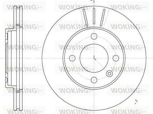 Woking D6084.10 - Brake Disc www.autospares.lv