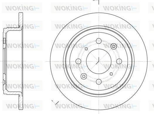 Woking D6083.00 - Bremžu diski www.autospares.lv