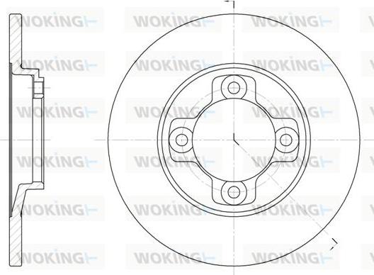 Woking D6031.00 - Bremžu diski autospares.lv