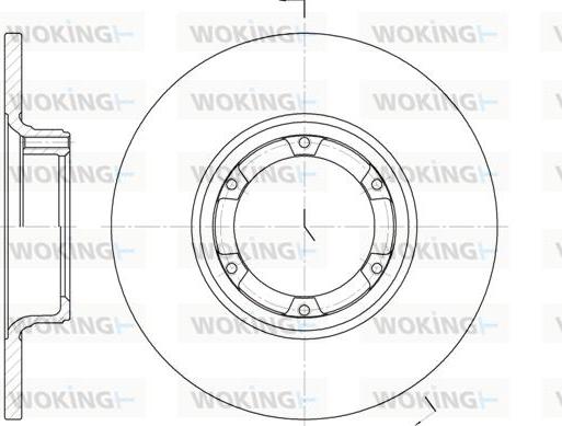 Woking D6033.00 - Brake Disc www.autospares.lv