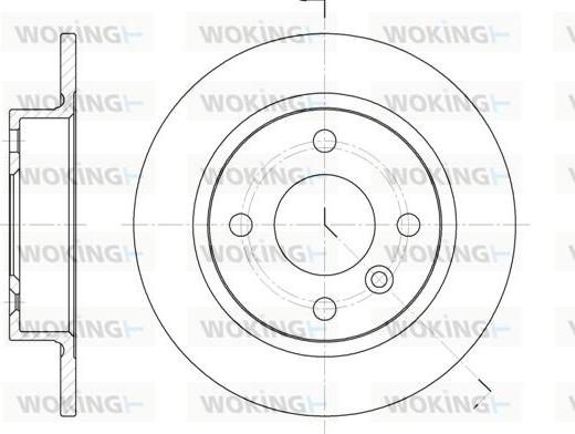 Woking D6032.00 - Bremžu diski autospares.lv