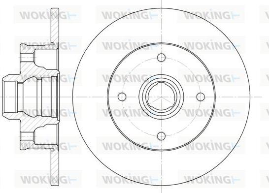 Woking D6024.00 - Bremžu diski autospares.lv