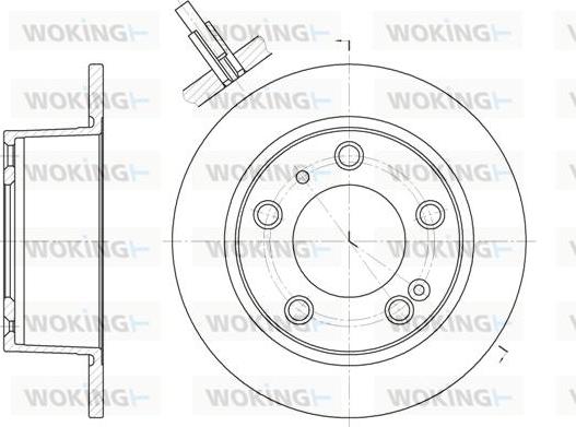 Woking D6020.00 - Bremžu diski autospares.lv