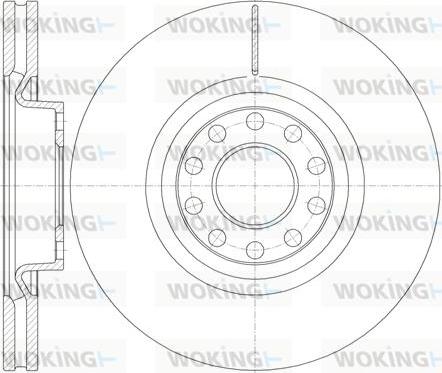 Woking D61987.10 - Bremžu diski autospares.lv