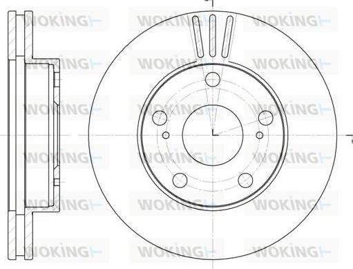 Woking D61976.10 - Bremžu diski autospares.lv