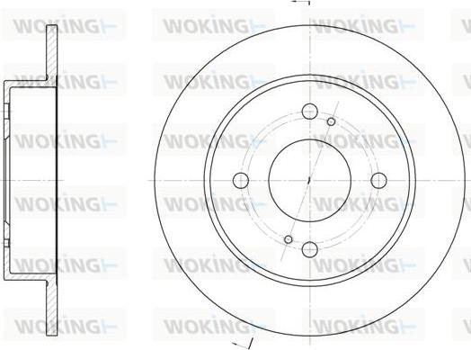 Woking D61978.00 - Bremžu diski www.autospares.lv