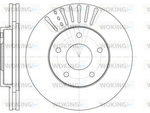 Woking D61973.10 - Bremžu diski www.autospares.lv